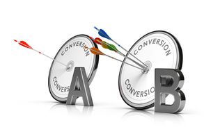 A/B Testing or Split Test. Optimizing a Web Page to Increase Conversion Rate