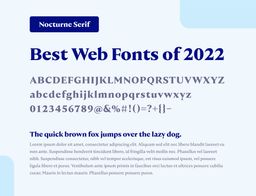 Nocturne Serif Best Web Font 2022