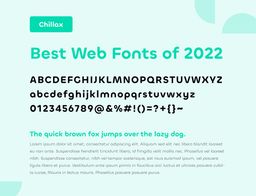 Chillax Best Web Font 2022